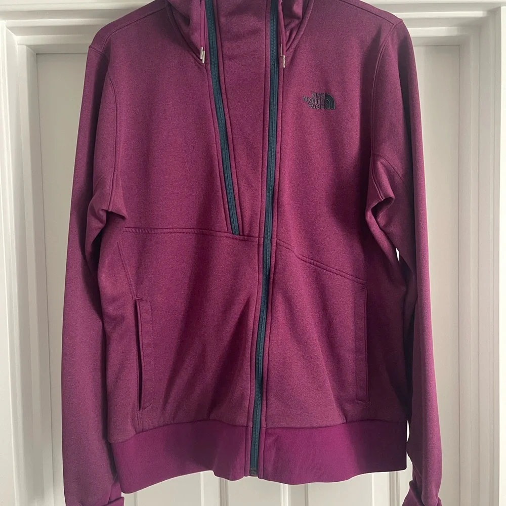 Purple-Maroon-Magenta Full-Zip The North Face Jacket - Picture 1 of 8